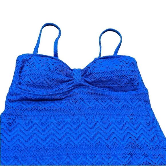 CATALINA Crochet-like Lace Tankini Top - Picture 6 of 11